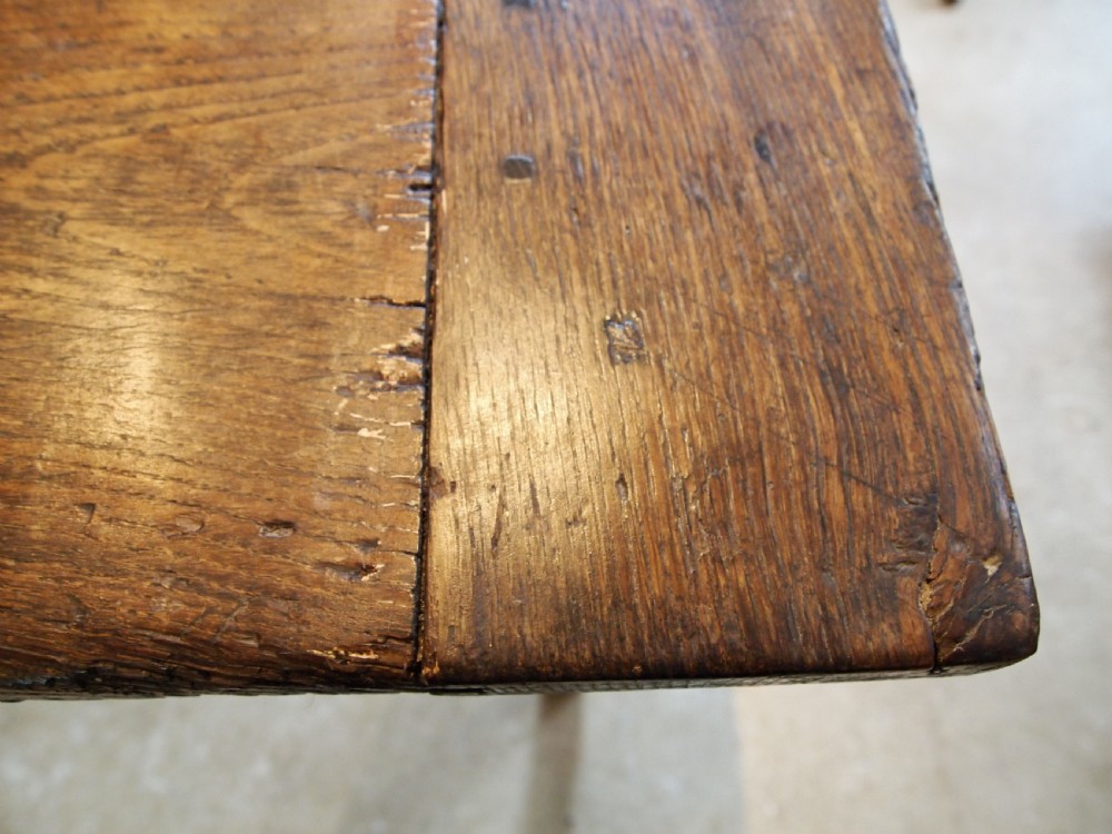 Table refectory dining farmhouse French oak c1800 View II