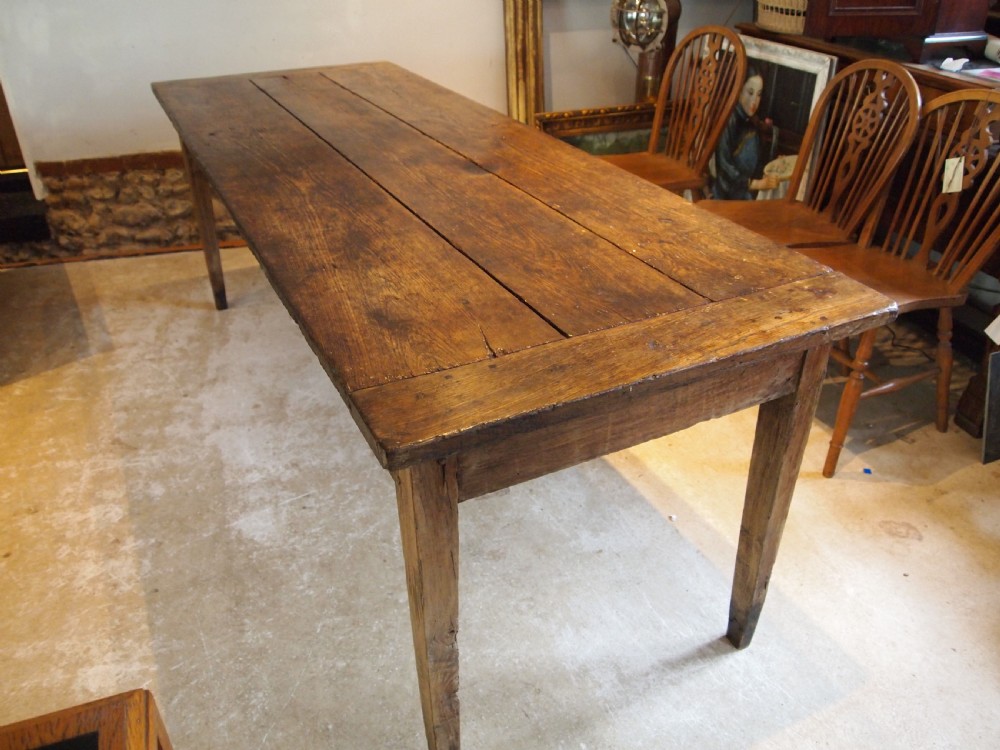 Table refectory dining farmhouse French oak c1800 View V