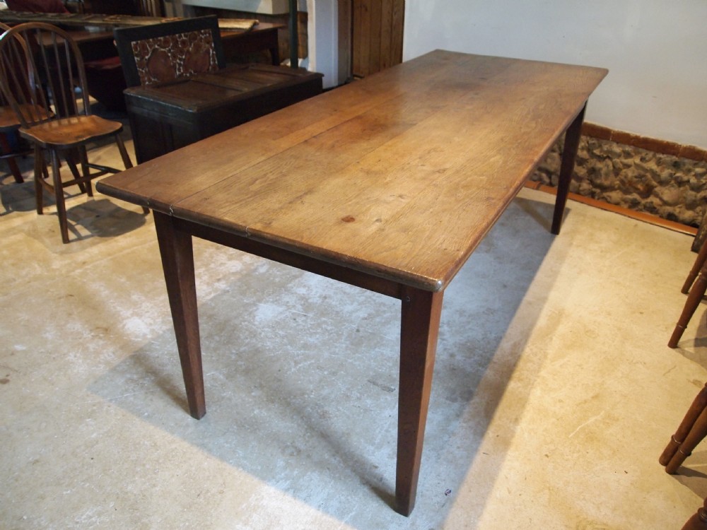Table refectory dining farmhouse french Oak c1880