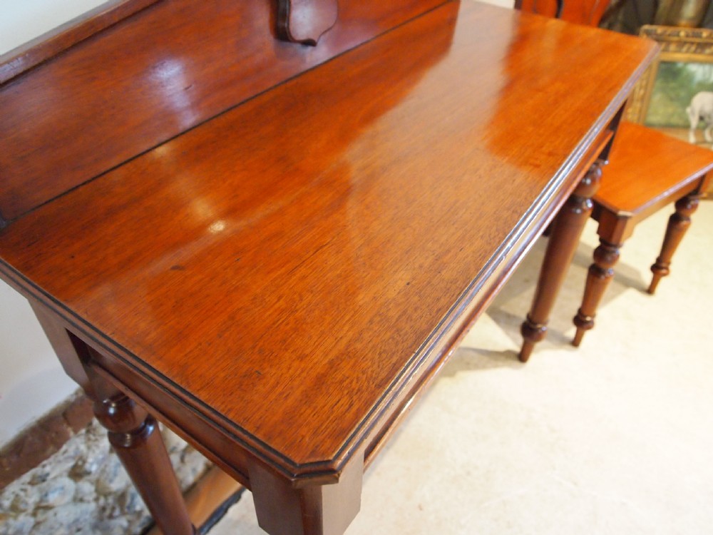 Hall table and chairs very rare matching Walnut Victorian c1880 View X