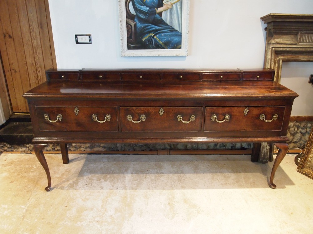 Dresser very special George II Oak sideboard c1740 View X