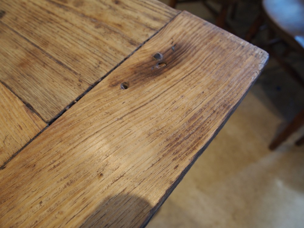 Table French rustic Farmhouse refectory Oak and Pine c1800 View VII