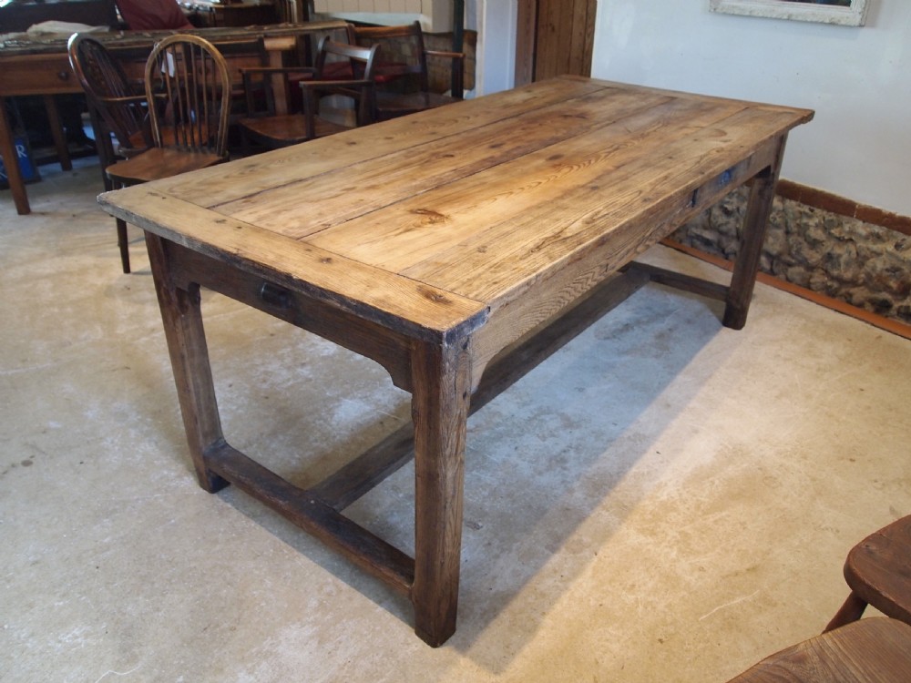 Table French rustic Farmhouse refectory Oak and Pine c1800 View VIII
