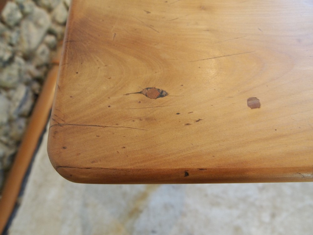 Table wonderful French Apple refectory farmhouse dining table c1880 View III