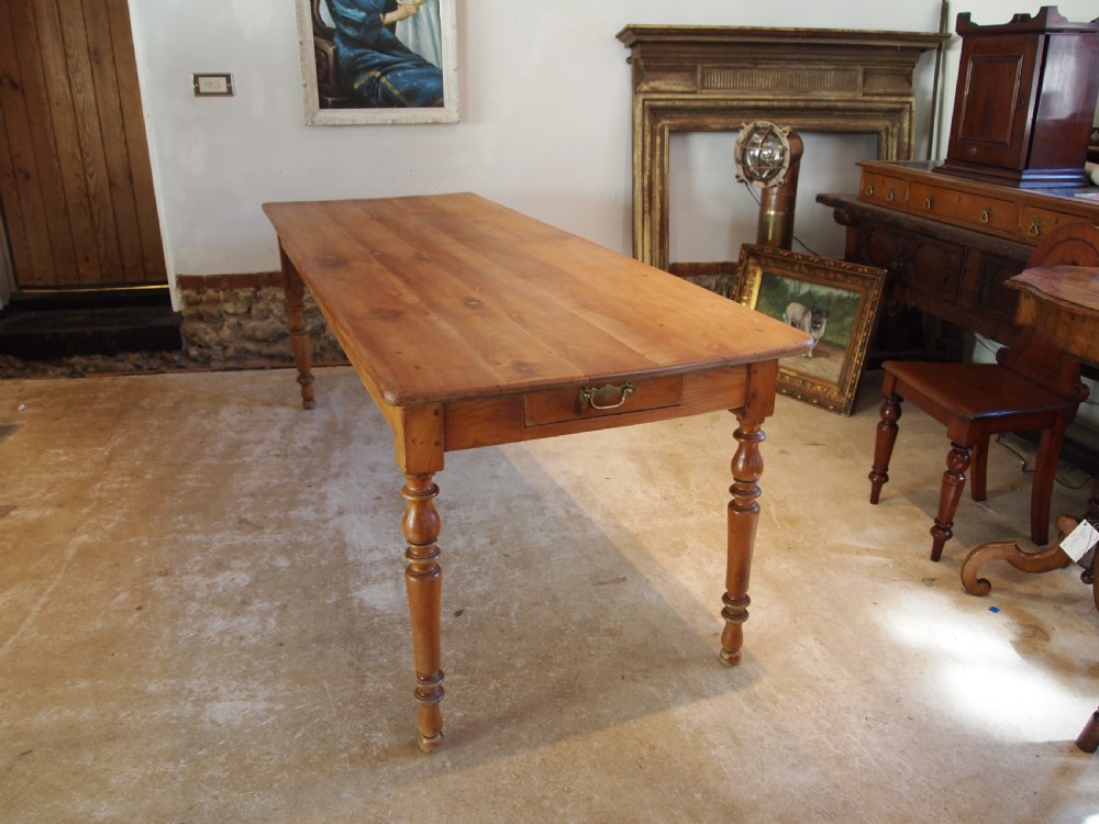 Table wonderful French Apple refectory farmhouse dining table c1880 View V