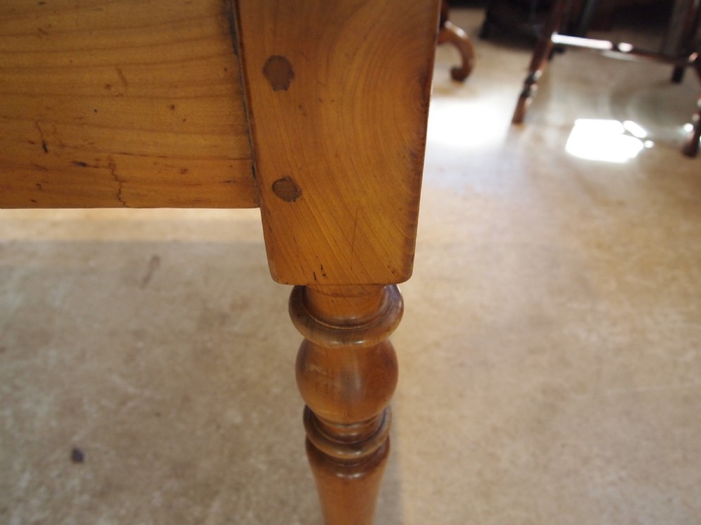 Table wonderful French Apple refectory farmhouse dining table c1880 View VIII