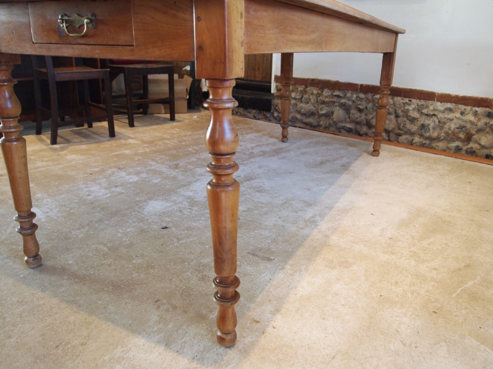 Table wonderful French Apple refectory farmhouse dining table c1880 View XII
