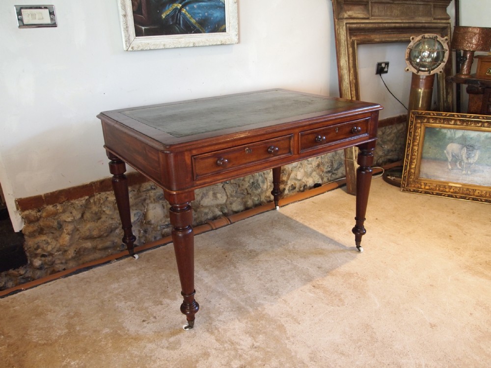 Desk fine Victorian Mahogany small size c1860