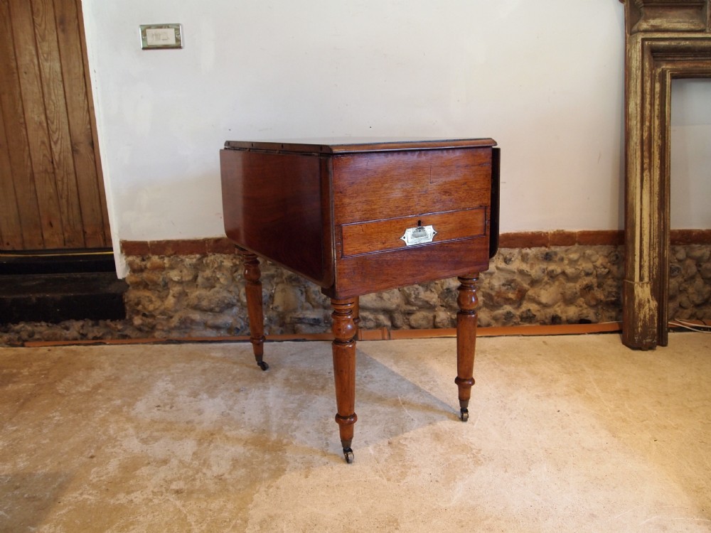 Table V rare military Campaign dressing, dining and writing table c1850