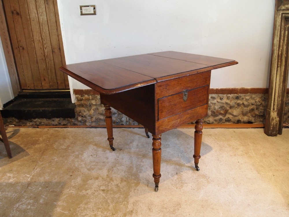 Table V rare military Campaign dressing, dining and writing table c1850 View III