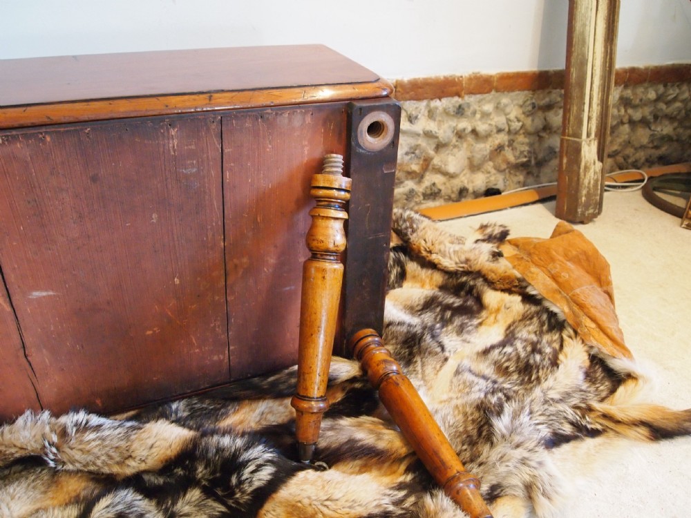 Table V rare military Campaign dressing, dining and writing table c1850 View IV