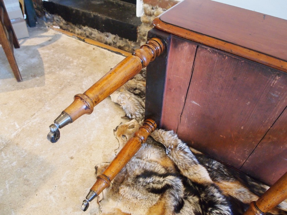 Table V rare military Campaign dressing, dining and writing table c1850 View VI