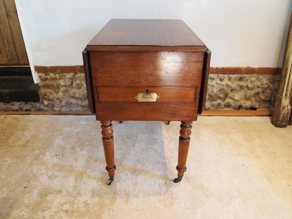 Table V rare military Campaign dressing, dining and writing table c1850 View VII
