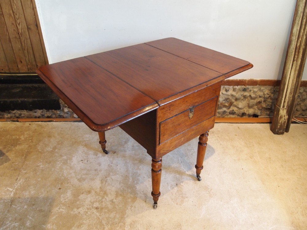 Table V rare military Campaign dressing, dining and writing table c1850 View VIII