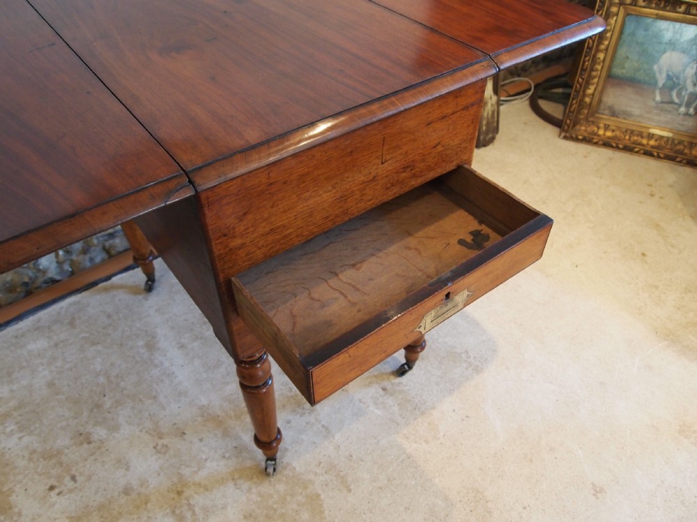 Table V rare military Campaign dressing, dining and writing table c1850 View XII