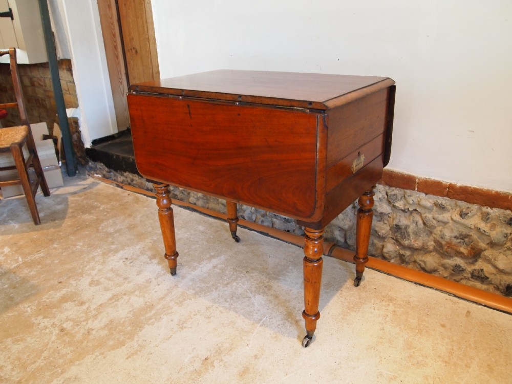 Table V rare military Campaign dressing, dining and writing table c1850 View XIV