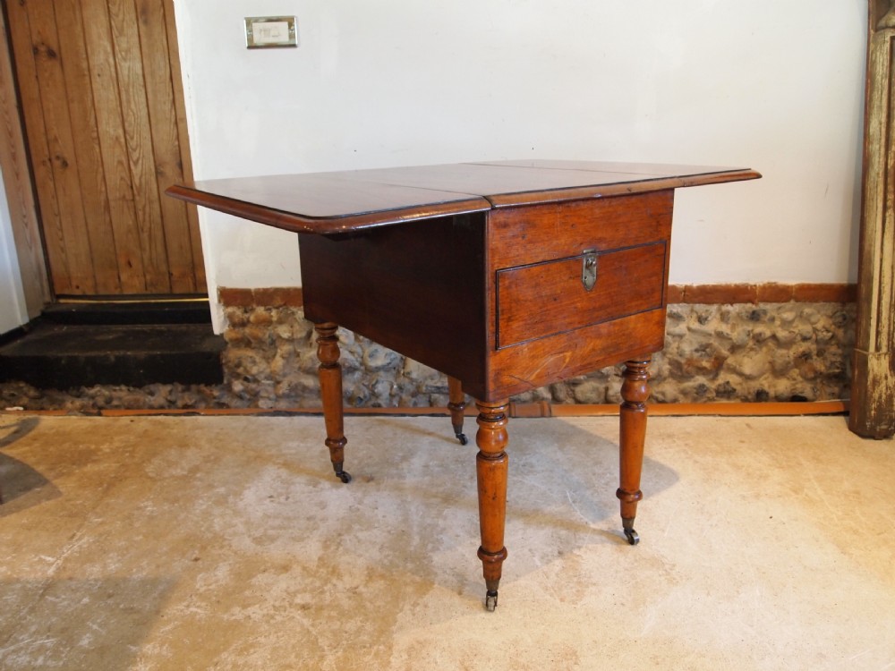 Table V rare military Campaign dressing, dining and writing table c1850 View XV