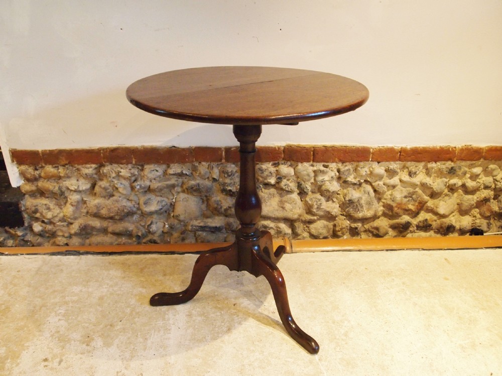 Table stunning George III Oak country wine side tilt top lamp c1770 View VII