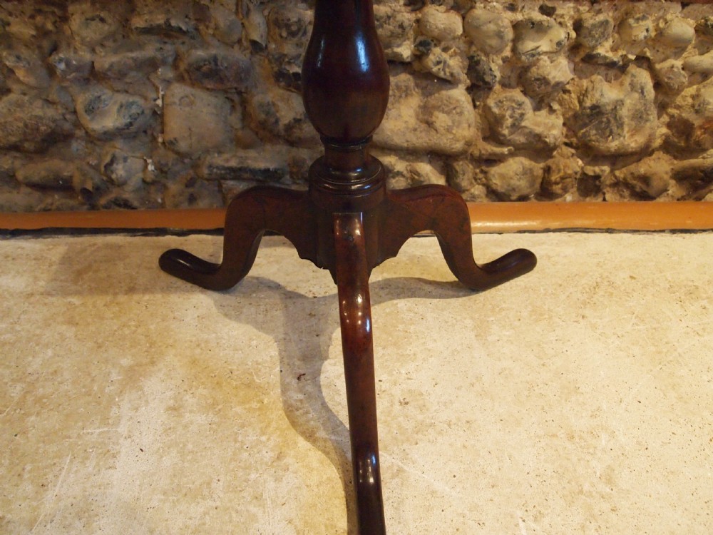 Table stunning George III Oak country wine side tilt top lamp c1770 View IX
