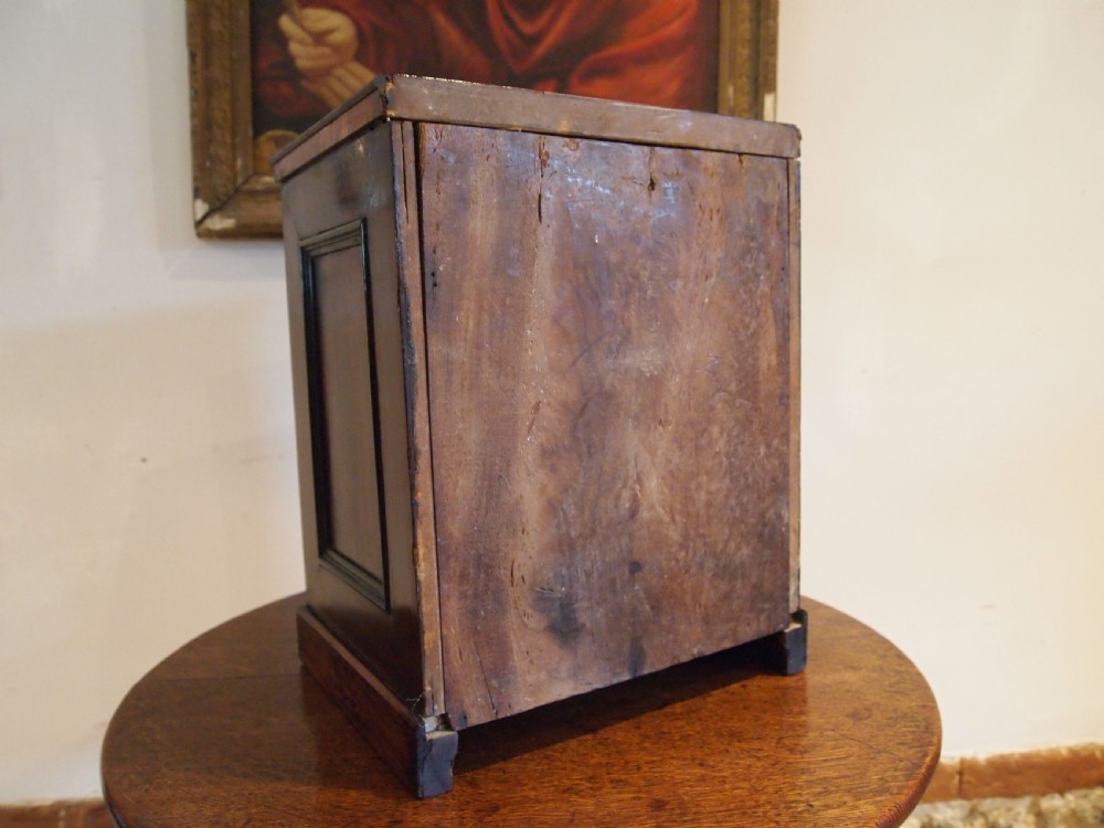 Chest of drawers rare fine miniature apprentice Rosewood chest c1840 View V
