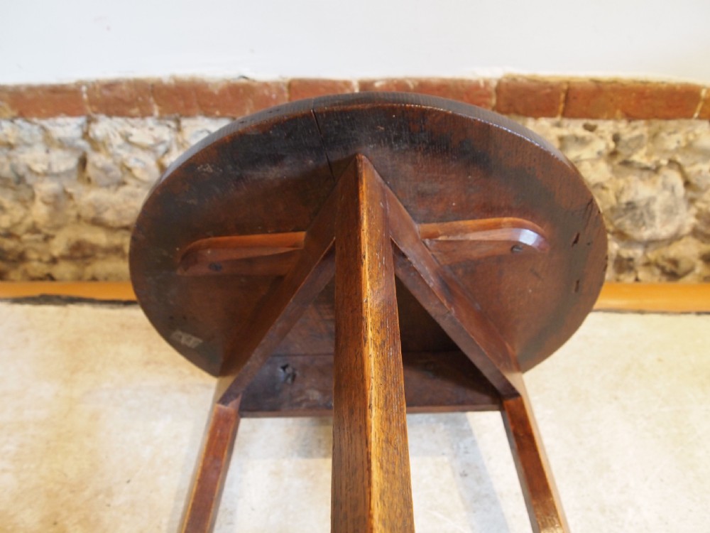 Table cricket outstanding example George III Oak c1790 View II