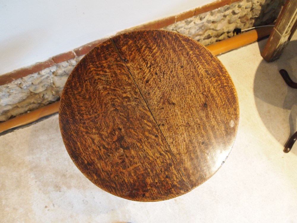 Table cricket outstanding example George III Oak c1790 View III