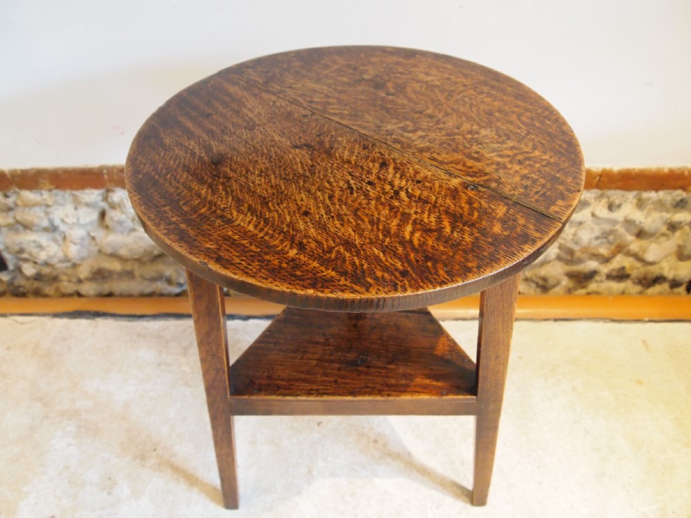Table cricket outstanding example George III Oak c1790 View V