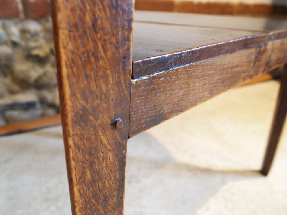 Table cricket outstanding example George III Oak c1790 View VI