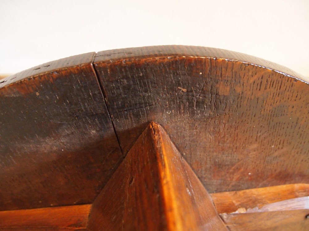 Table cricket outstanding example George III Oak c1790 View VII