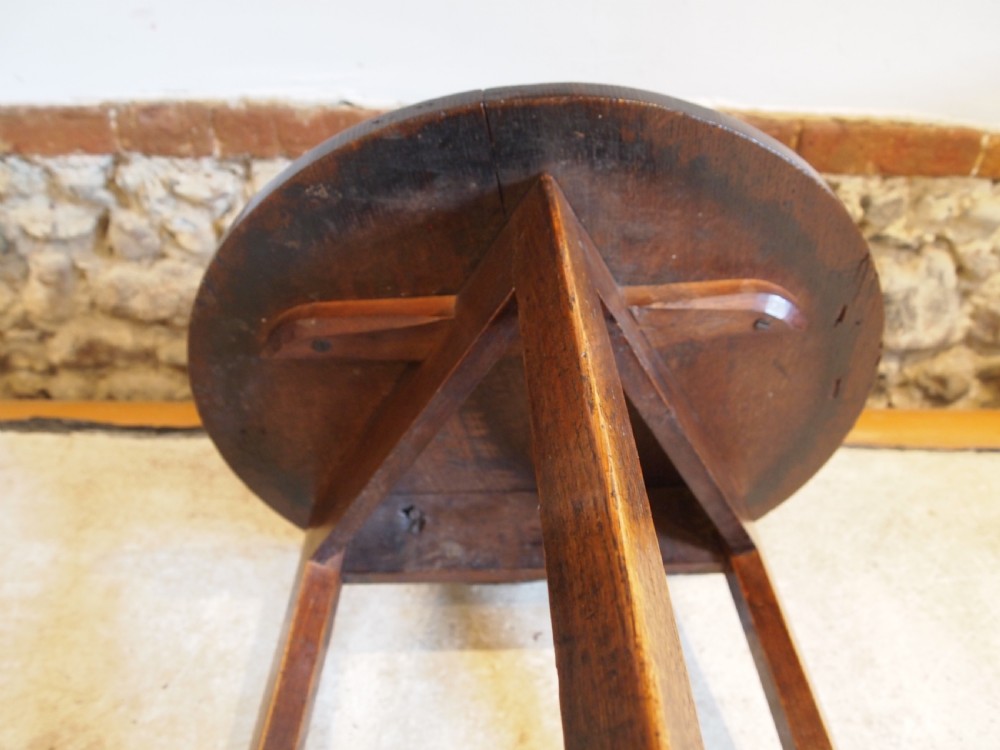 Table cricket outstanding example George III Oak c1790 View IX