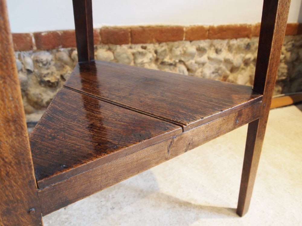Table cricket outstanding example George III Oak c1790 View X