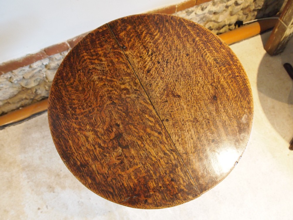 Table cricket outstanding example George III Oak c1790 View XI