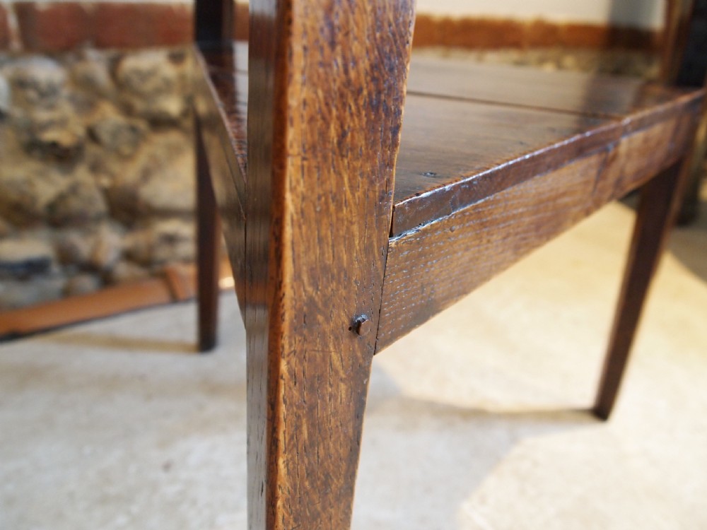 Table cricket outstanding example George III Oak c1790 View XII
