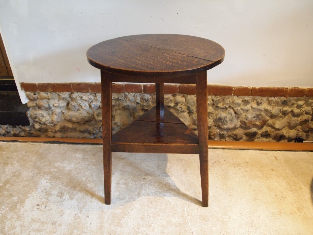 Table cricket outstanding example George III Oak c1790 View XV