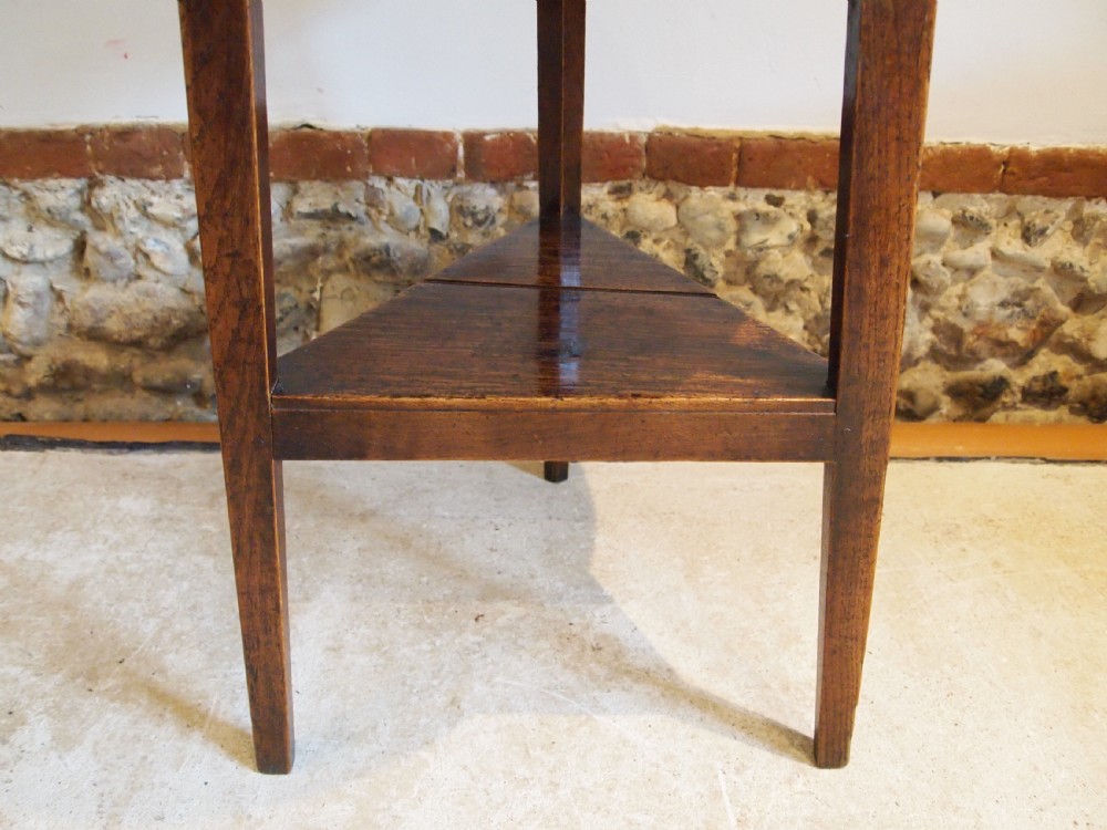 Table cricket outstanding example George III Oak c1790 View XVI
