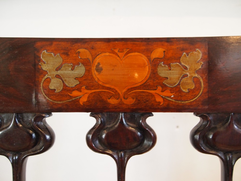 Chairs set of six fine Art Nouveau chairs attri Sapland & Petter c1900 View IX