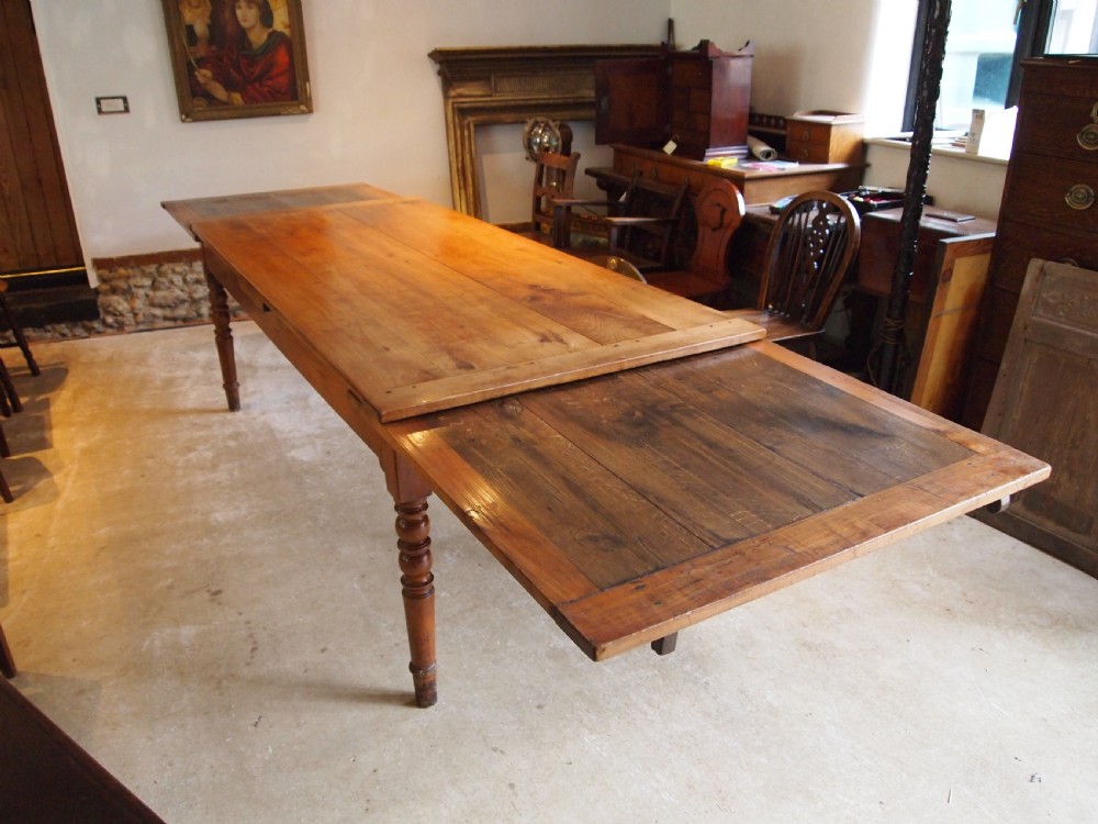 Table rare stunning Cherry refectory extending French c1860 View VI