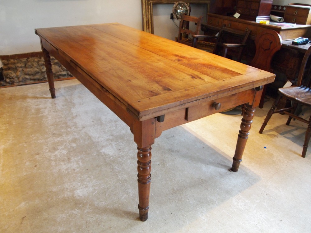Table rare stunning Cherry refectory extending French c1860 View VII
