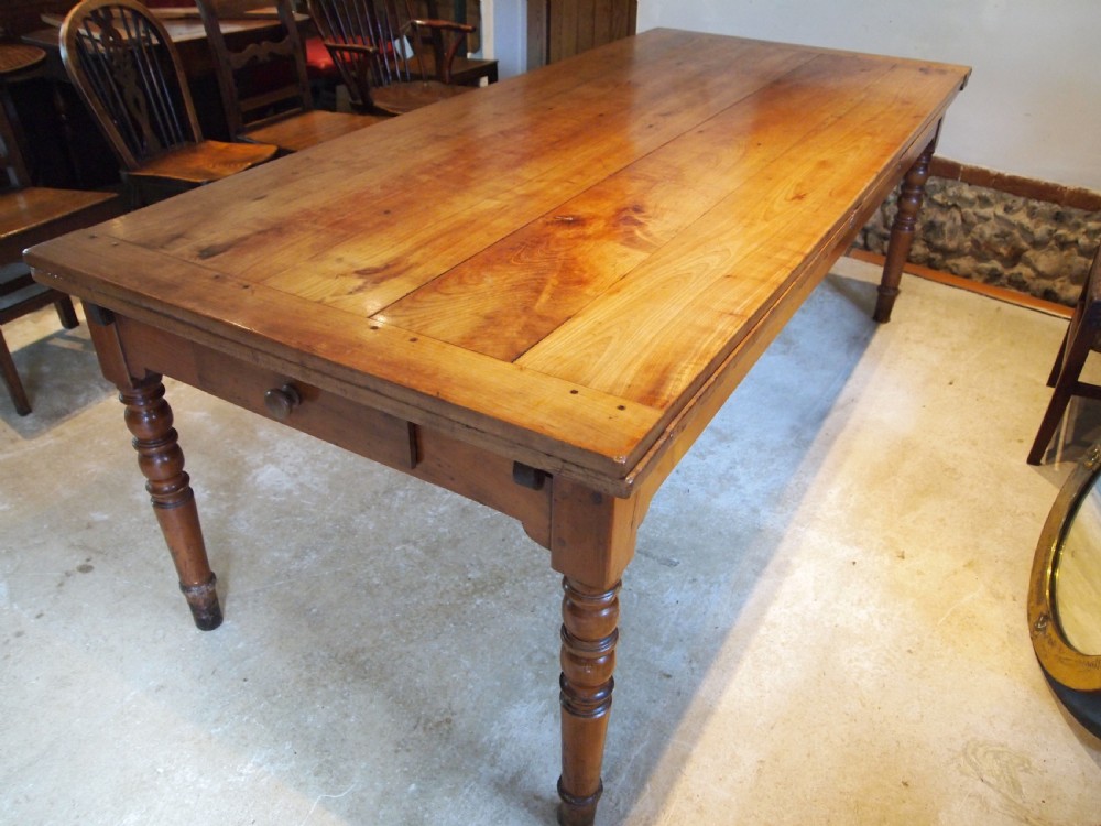 Table rare stunning Cherry refectory extending French c1860 View X