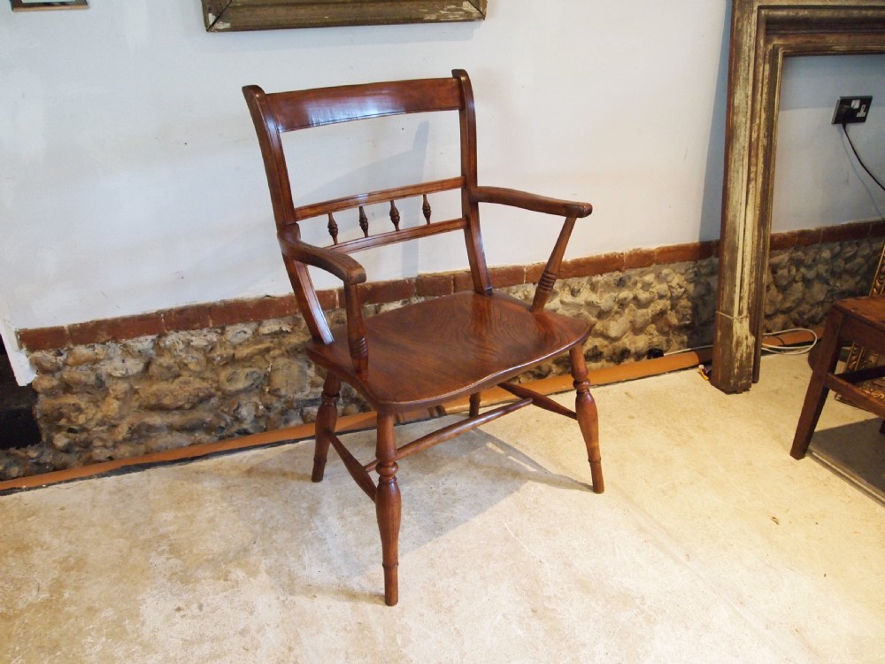 Chair very rare large East Anglian Windsor armchair c1850