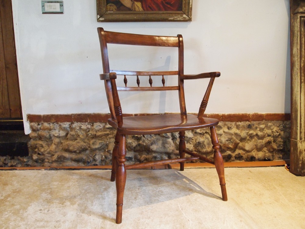 Chair very rare large East Anglian Windsor armchair c1850 View VII