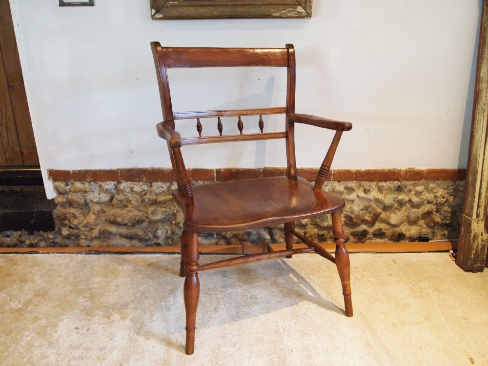 Chair very rare large East Anglian Windsor armchair c1850 View IX