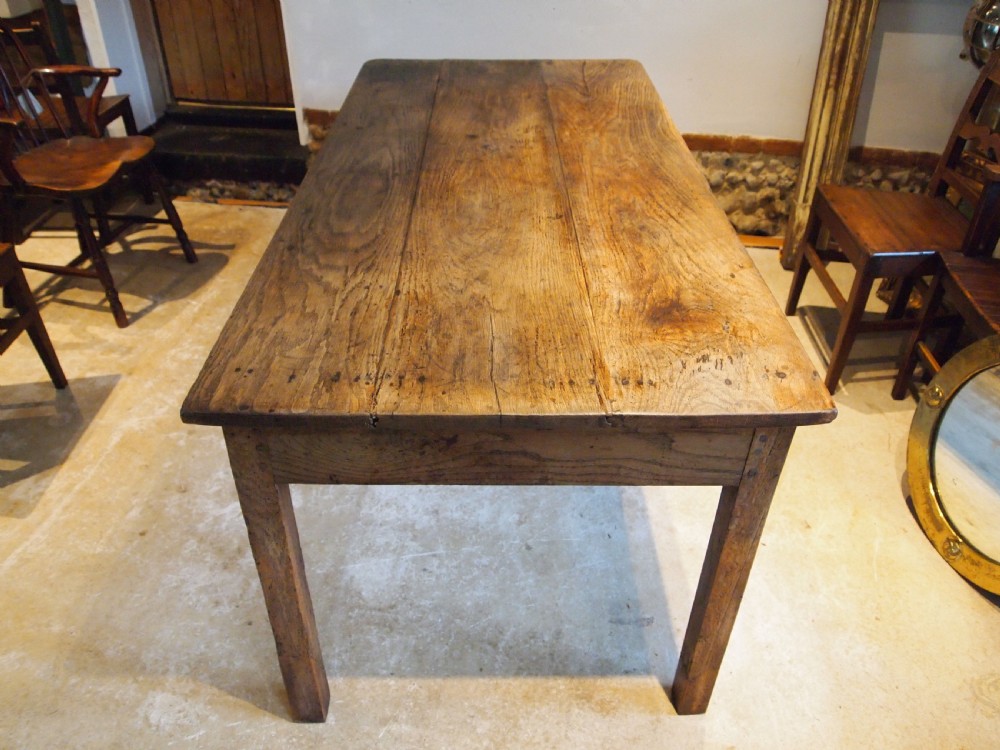 Table refectory French Oak farmhouse dining c1800 View IV