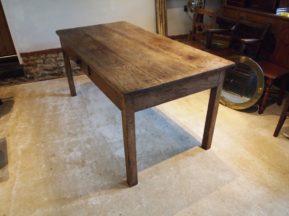 Table refectory French Oak farmhouse dining c1800 View V