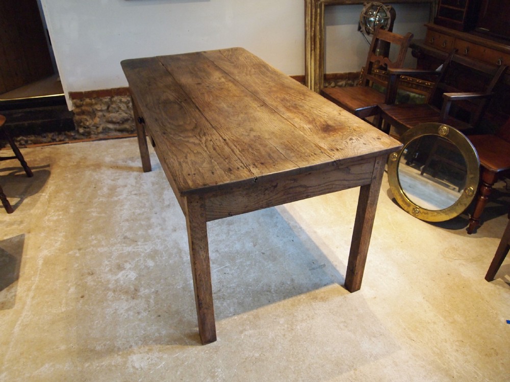Table refectory French Oak farmhouse dining c1800 View VI