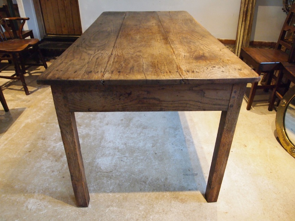 Table refectory French Oak farmhouse dining c1800 View VII
