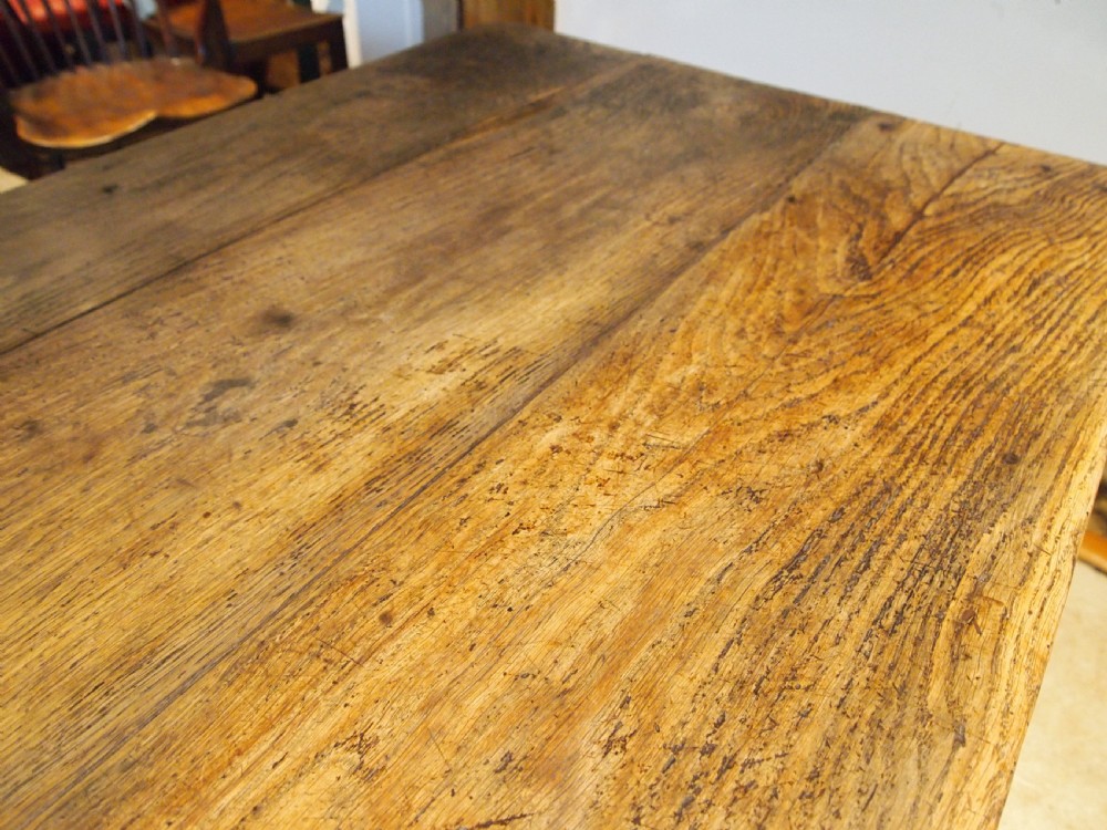 Table refectory French Oak farmhouse dining c1800 View VIII