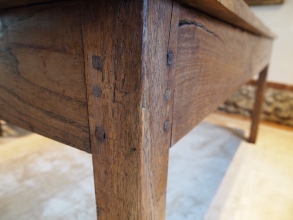 Table refectory French Oak farmhouse dining c1800 View X