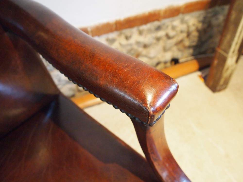 Chair Very Rare George III wide Gainsborough Mahogany armchair c1770 View VII