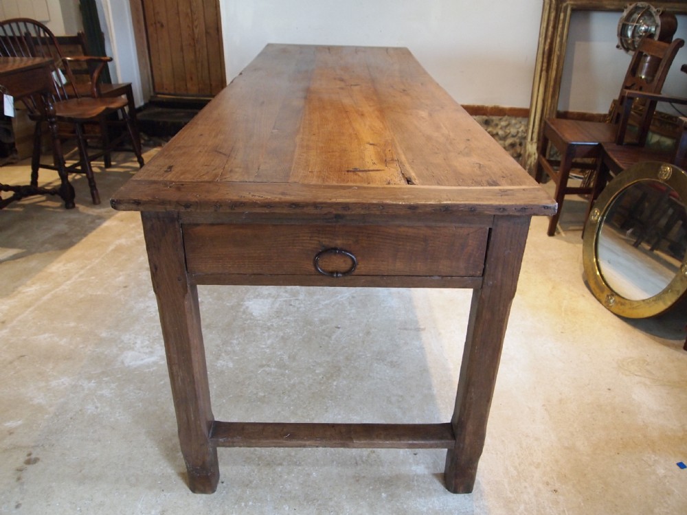 Table refectory farmhouse dining French Oak c1800 View II